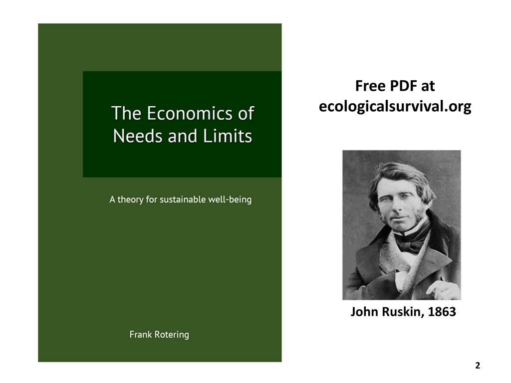 The Economics of Needs and Limits - Book
